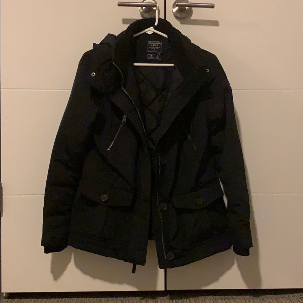 black abercrombie all weather jacket